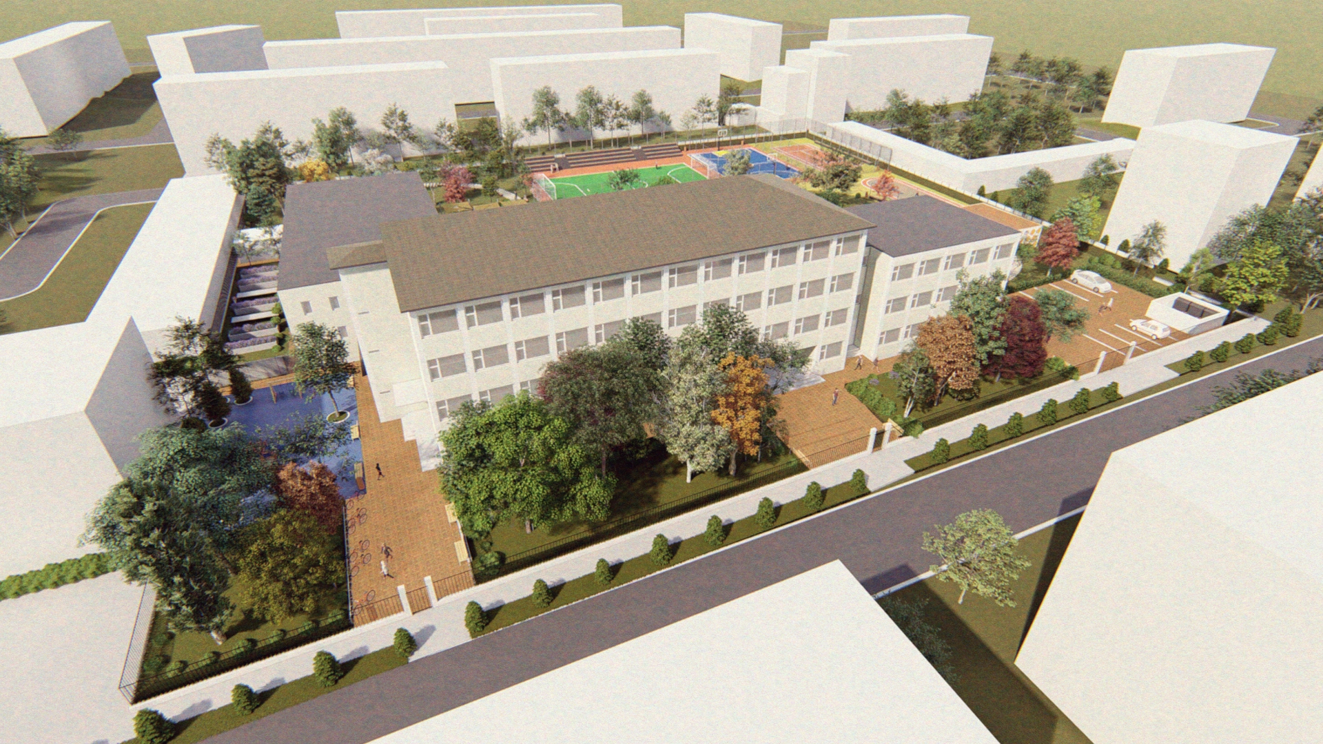 REMODELAREA CURȚII ȘCOLII GIMNAZIALE MIHAI DRĂGAN