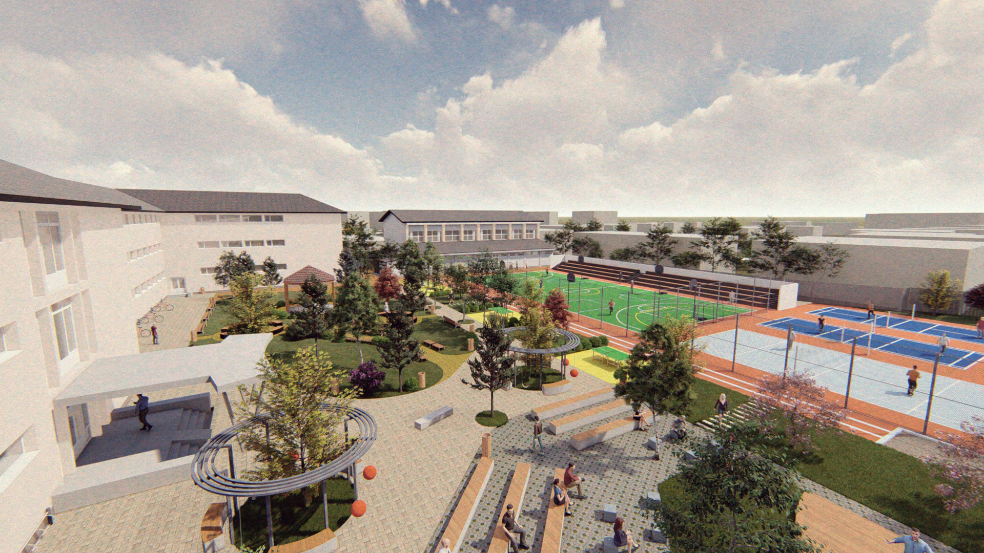 ÎN PAUZĂ LA COLEGIUL NAȚIONAL GHEORGHE VRÂNCEANU