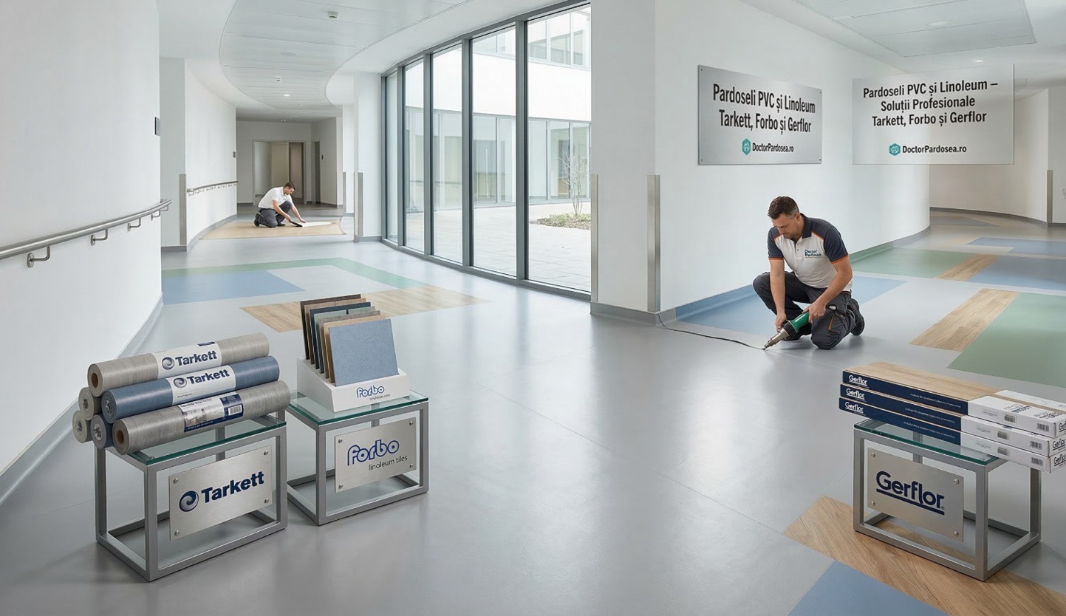 Pardoseli PVC & Linoleum – Soluții Tarkett, Forbo, Gerflor